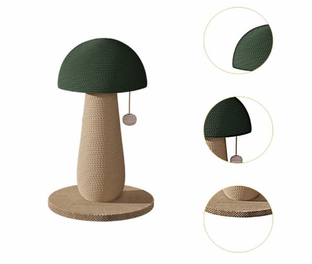 Rascador Hongo Verde Bosque - Imagen 3