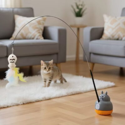 Varita Interactiva para Gatos 360°